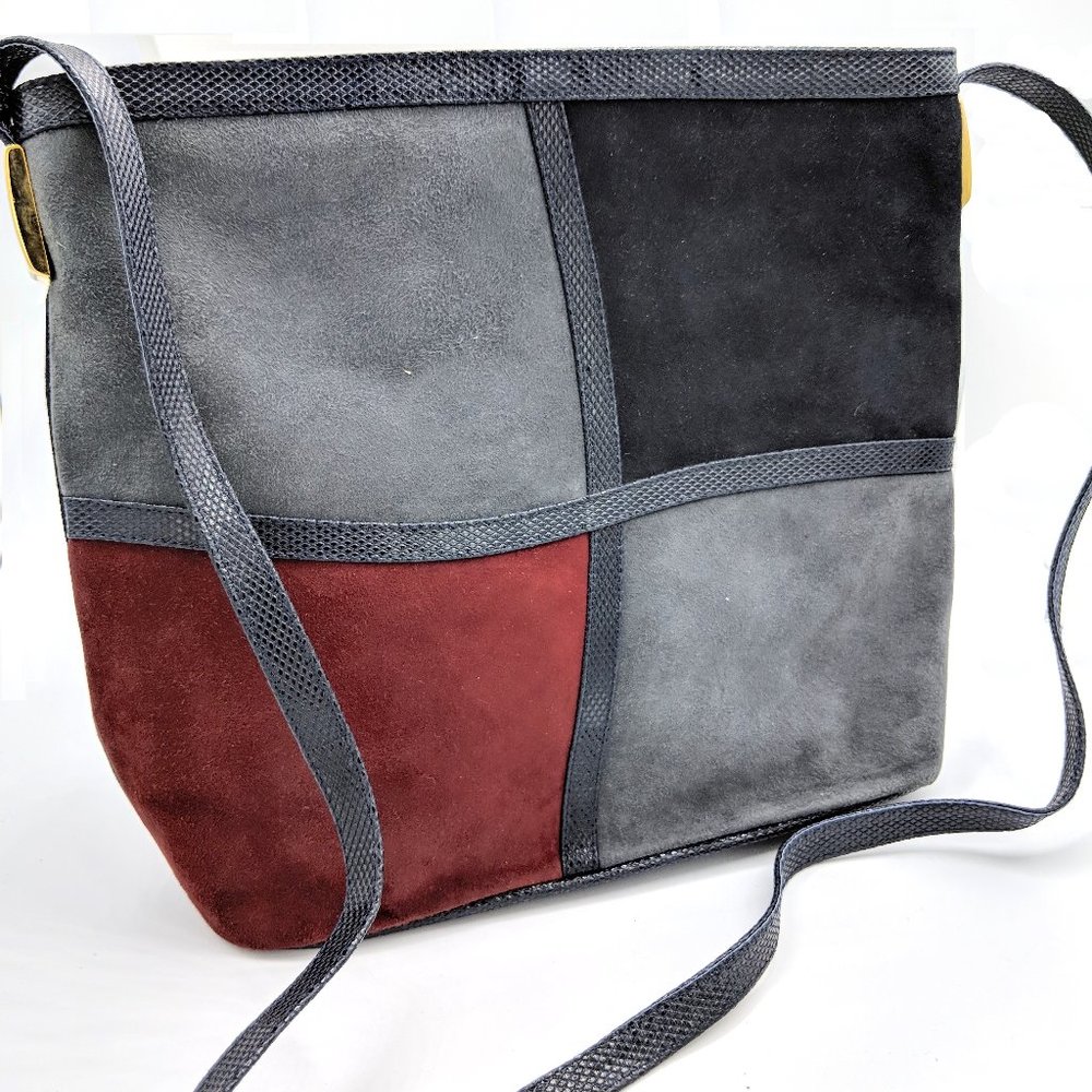 Italian Suede and Leather Bag